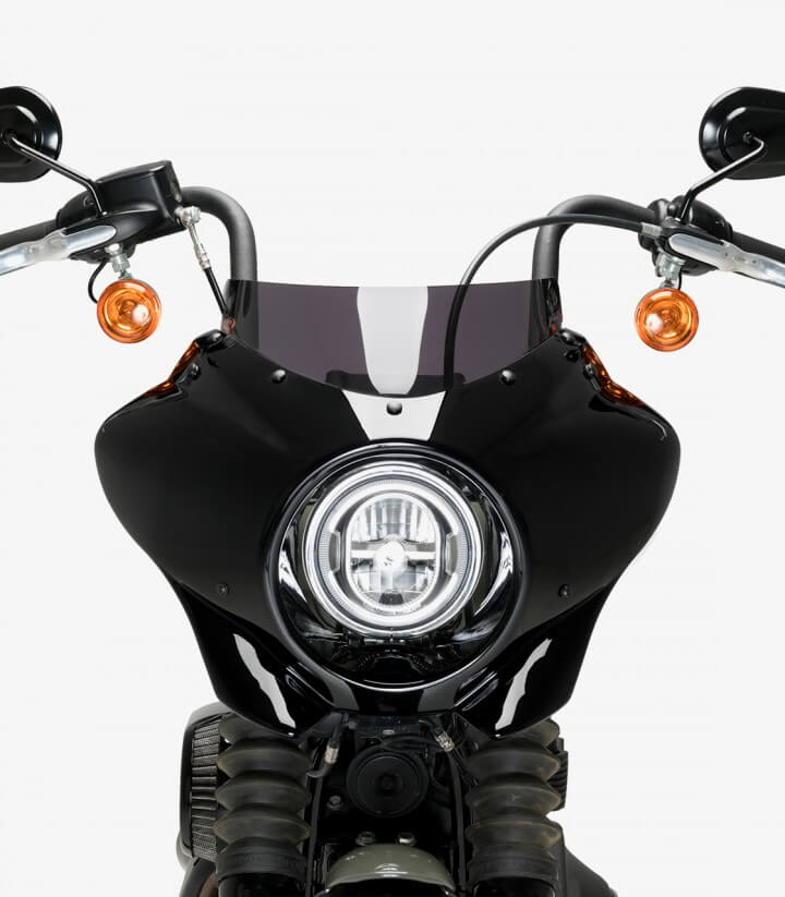 Semicarenado Puig Mirage Sport Harley Davidson Softail Street BOB FXBB (18-24) Negro brillante / Ahumado oscuro 21331F