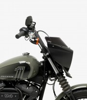 Harley Davidson Softail Street BOB FXBB (18-24) Puig Mirage Sport Glossy black / Dark smoked Semi-fairing 21331F