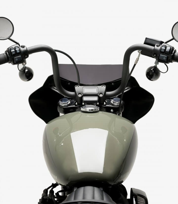 Harley Davidson Softail Street BOB FXBB (18-24) Puig Mirage Sport Glossy black / Dark smoked Semi-fairing 21331F