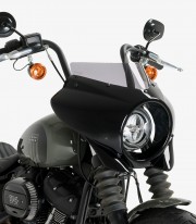 Harley Davidson Softail Street BOB FXBB (18-24) Puig Mirage Sport Glossy black / Smoked Semi-fairing 21331H