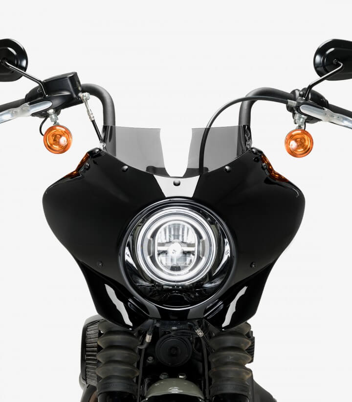 Semicarenado Puig Mirage Sport Harley Davidson Softail Street BOB FXBB (18-24) Negro brillante / Ahumado 21331H