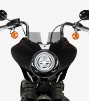 Harley Davidson Softail Street BOB FXBB (18-24) Puig Mirage Sport Glossy black / Smoked Semi-fairing 21331H