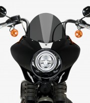Harley Davidson Softail Street BOB FXBB (18-24) Puig Mirage Touring Glossy black / Dark smoked Semi-fairing 21332F