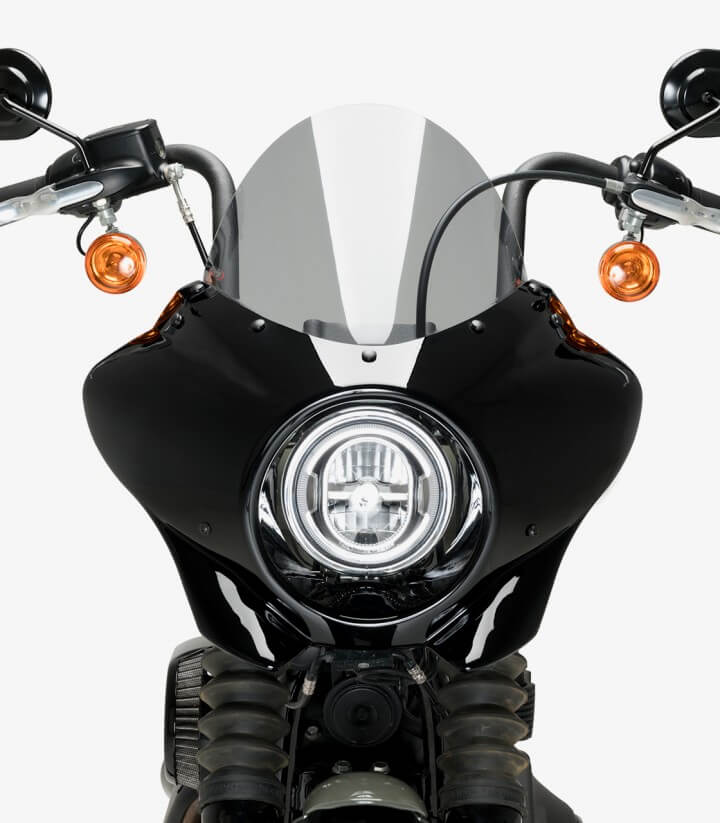 Semicarenado Puig Mirage Touring Harley Davidson Softail Street BOB FXBB (18-24) Negro brillante / Ahumado 21332H
