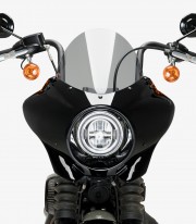 Harley Davidson Softail Street BOB FXBB (18-24) Puig Mirage Touring Glossy black / Smoked Semi-fairing 21332H