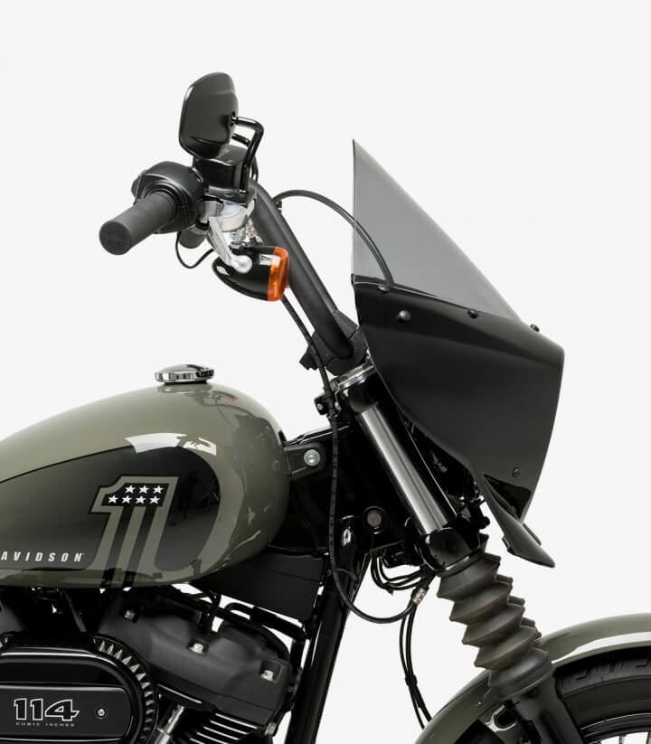 Semicarenado Puig Mirage Touring Harley Davidson Softail Street BOB FXBB (18-24) Negro brillante / Ahumado 21332H