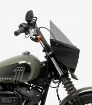 Harley Davidson Softail Street BOB FXBB (18-24) Puig Mirage Touring Glossy black / Smoked Semi-fairing 21332H