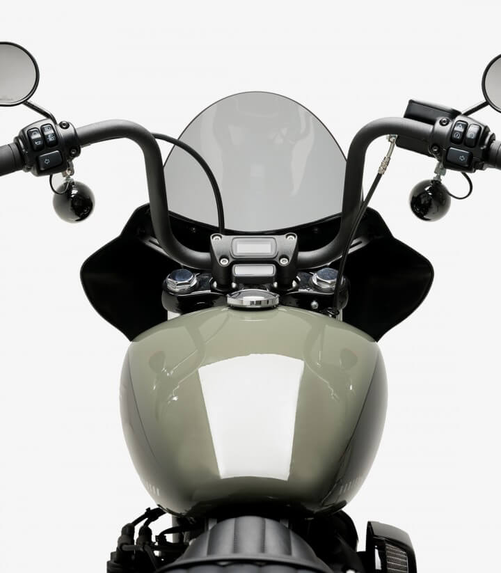 Semicarenado Puig Mirage Touring Harley Davidson Softail Street BOB FXBB (18-24) Negro brillante / Ahumado 21332H