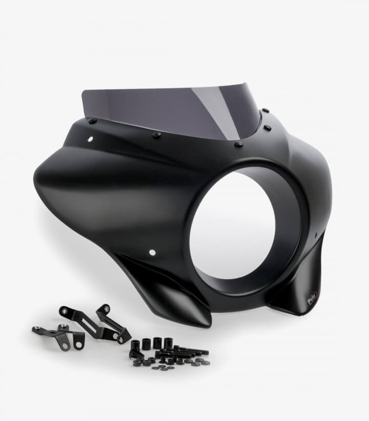 Semicarenado Puig Mirage Sport Harley Davidson Softail Street BOB FXBB (18-24) Negro mate / Ahumado oscuro 21409F