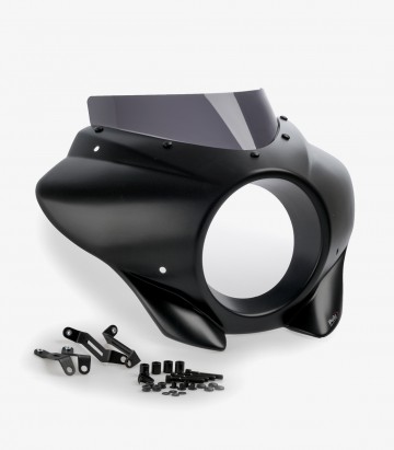 Harley Davidson Softail Street BOB FXBB (18-24) Puig Mirage Sport Matte black / Dark smoked Semi-fairing 21409F