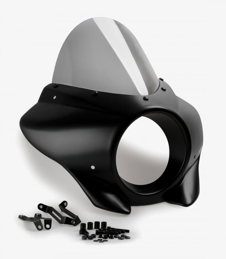 Semicarenado Puig Mirage Touring Harley Davidson Softail Street BOB FXBB (18-24) Negro mate / Ahumado 21410H
