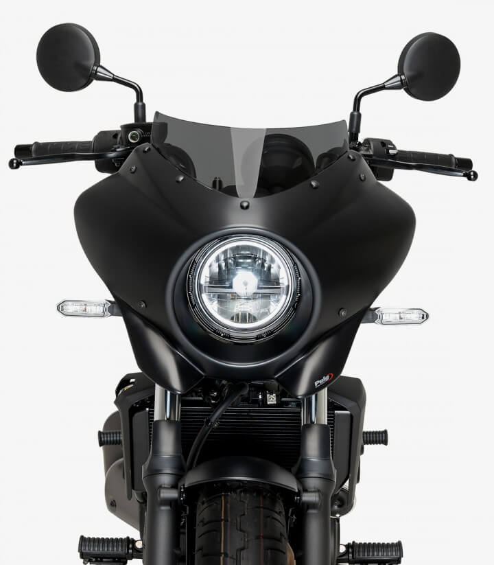 Halbverkleidung Puig Mirage Sport Kawasaki Eliminator 500 (24-26) Glänzend schwarz / Dunkel getönt 21945F