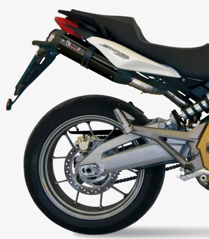 MIVV Suono Auspuff Schwarz für Aprilia Shiver 750 (08-16) A.006.L9