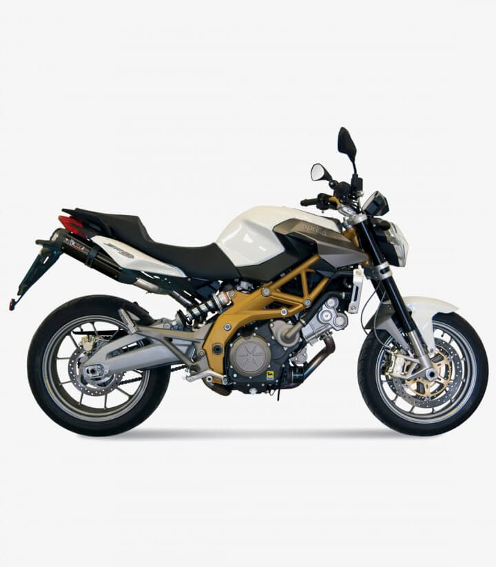 MIVV Suono Auspuff Schwarz für Aprilia Shiver 750 (08-16) A.006.L9