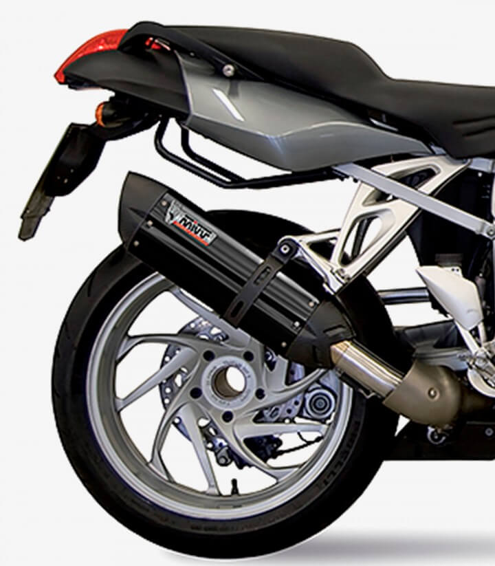 MIVV Suono Auspuff Schwarz für BMW K 1200 R/S, K1200 GT (05-08) B.003.L9