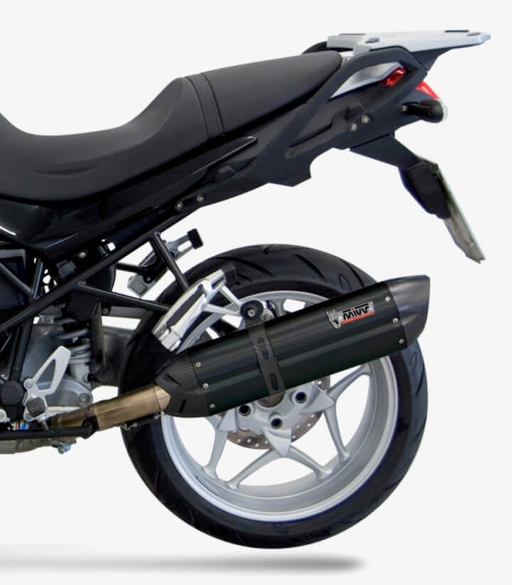 MIVV Suono Auspuff Schwarz für BMW R 1200 R (08-10) B.005.L9