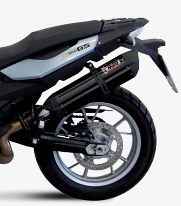 MIVV Suono Auspuff Schwarz für BMW C 650 GT (08-12), F 650/800 GS (08-17) B.007.L9