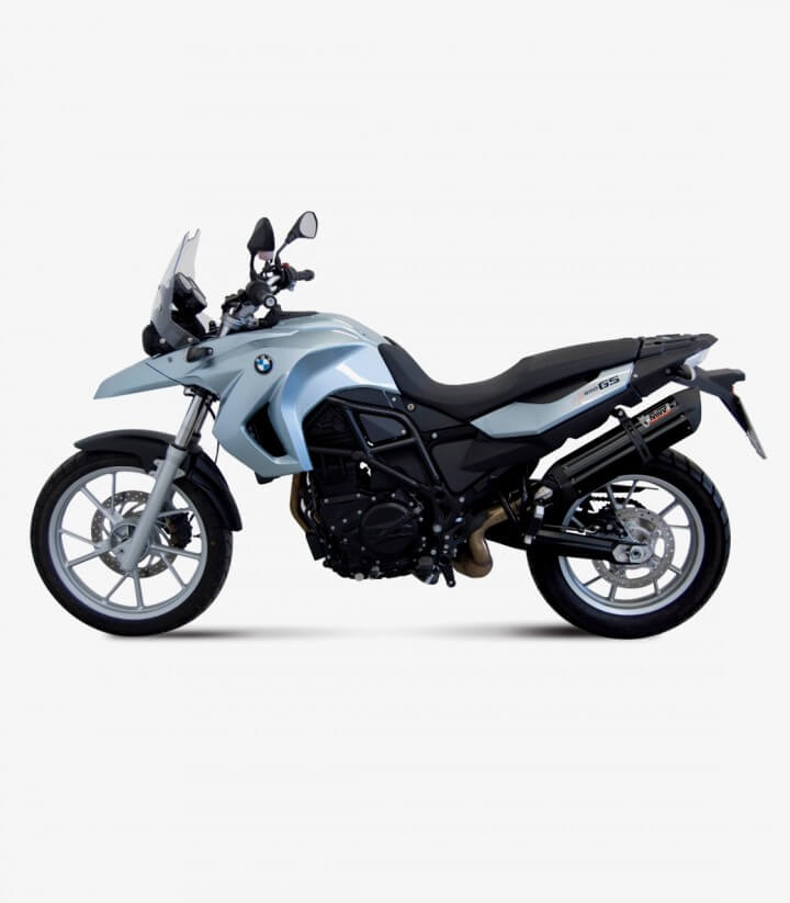 MIVV Suono Auspuff Schwarz für BMW C 650 GT (08-12), F 650/800 GS (08-17) B.007.L9