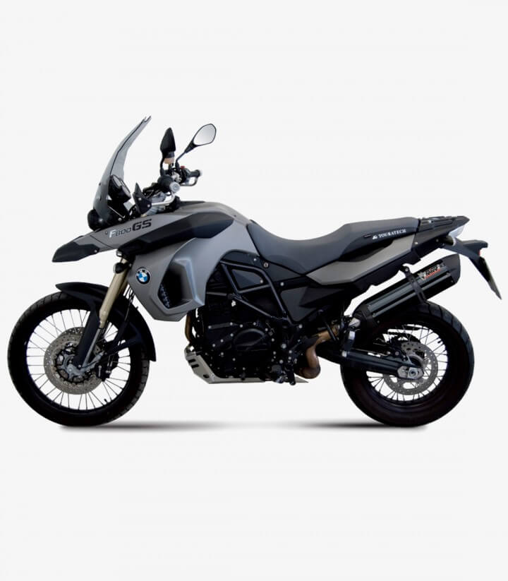 MIVV Suono Auspuff Schwarz für BMW C 650 GT (08-12), F 650/800 GS (08-17) B.007.L9