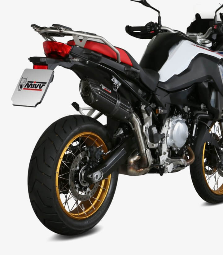 MIVV Suono Auspuff Schwarz für BMW F 750 GS (18-24), F 850 GS (18-24) B.033.L9