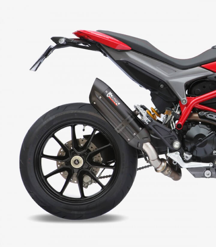 MIVV Suono Auspuff Schwarz für Ducati Hypermotard 821 / Hyperstrada (13-15) D.029.L9