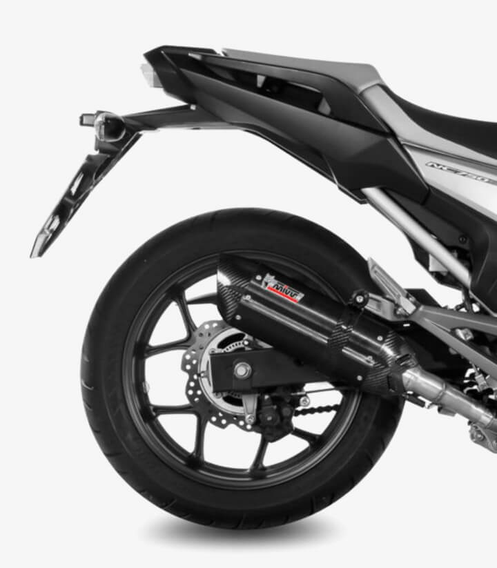 MIVV Suono Auspuff Schwarz für Honda Integra/NC 750 Integra (16-20), NC700X (16-21), NC750S/X (16-22) H.065.L9