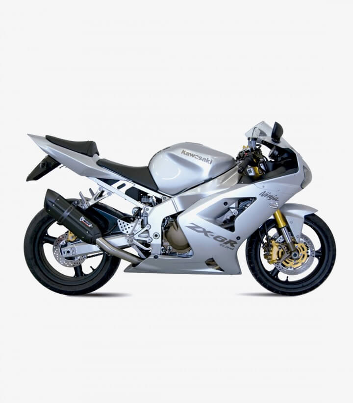 MIVV Suono Auspuff Schwarz für Kawasaki Ninja ZX-6R/RR (03-04) K.009.L9