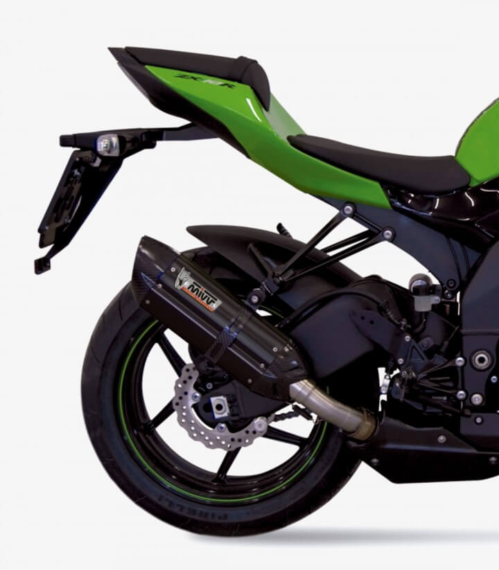 MIVV Suono Auspuff Schwarz für Kawasaki Ninja ZX-10R/RR (08-10) K.021.L9