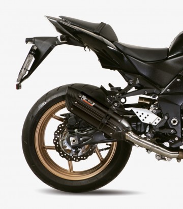 MIVV Suono Auspuff Schwarz für Kawasaki Z 750 R (11-14) K.028.L9
