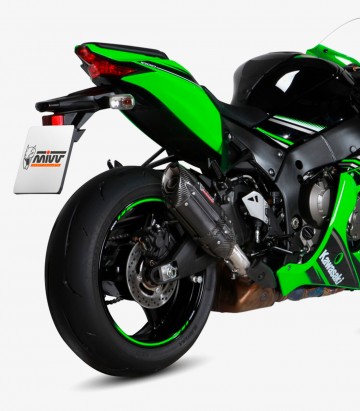 MIVV Suono Auspuff Schwarz für Kawasaki Ninja ZX-10R/RR (16-25) K.042.L9