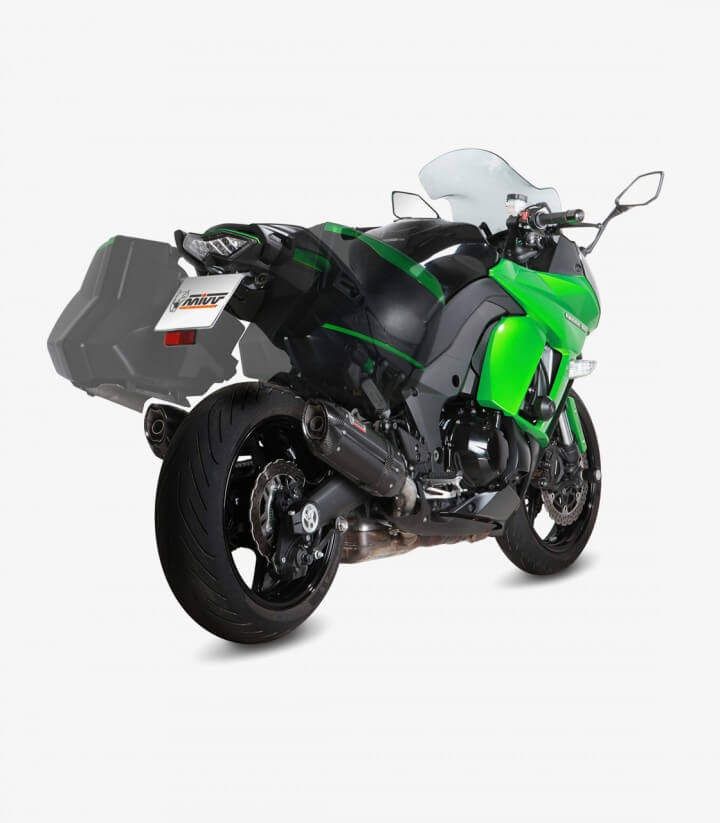 MIVV Suono Auspuff Schwarz für Kawasaki Z 1000 SX (14-19) K.043.L9