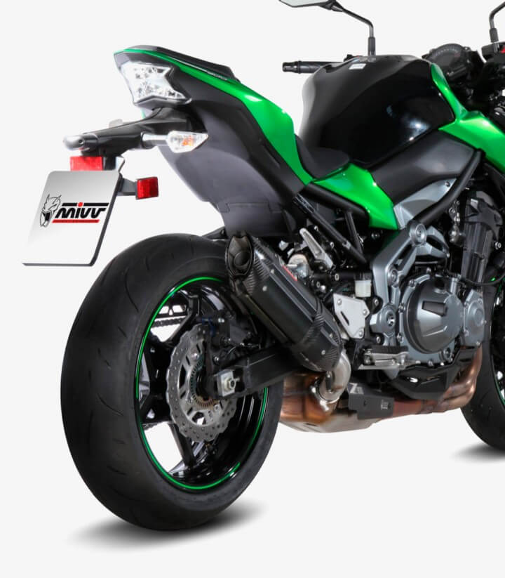 MIVV Suono Auspuff Schwarz für Kawasaki Z 900 (17-26), Z 900 RS (17-25) K.045.L9