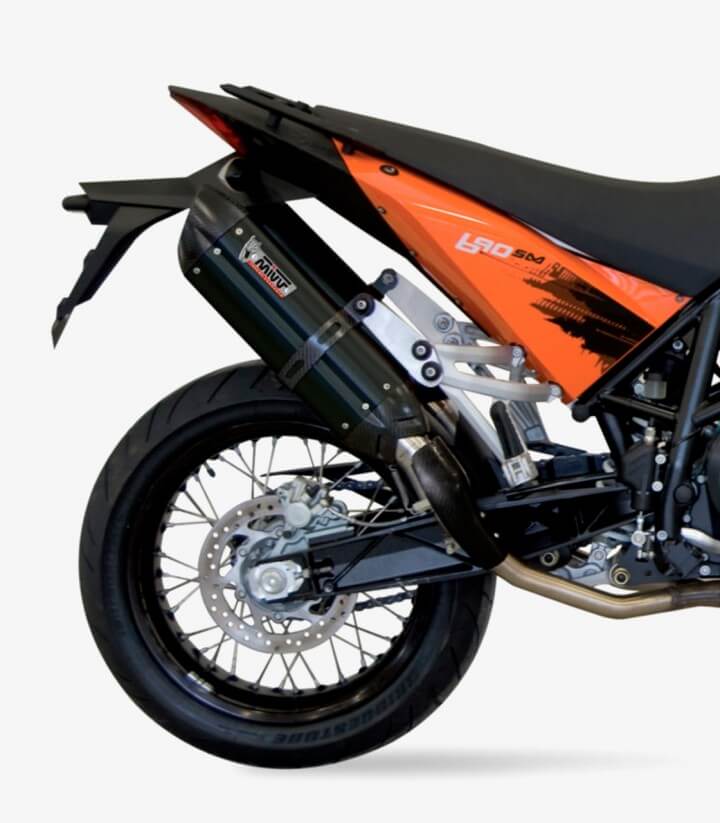 MIVV Suono Auspuff Schwarz für KTM 690 Supermoto (07-12) KT.003.L9