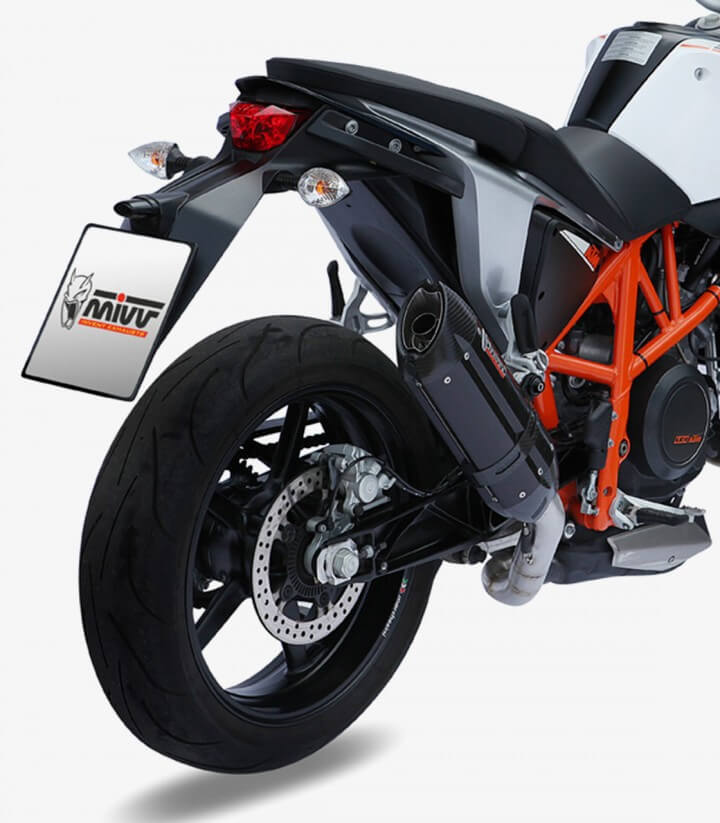 MIVV Suono Auspuff Schwarz für KTM 690 Duke (12-18), 690 Supermoto (12-18) KT.010.L9