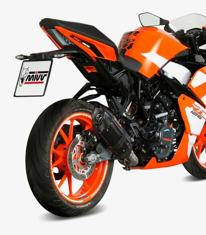 MIVV Suono Auspuff Schwarz für KTM 125/390 Duke (17-20), RC 125/390 (17-21) KT.019.L9