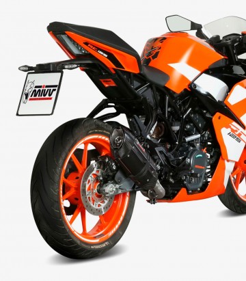 MIVV Suono Auspuff Schwarz für KTM 125/390 Duke (17-20), RC 125/390 (17-21) KT.019.L9