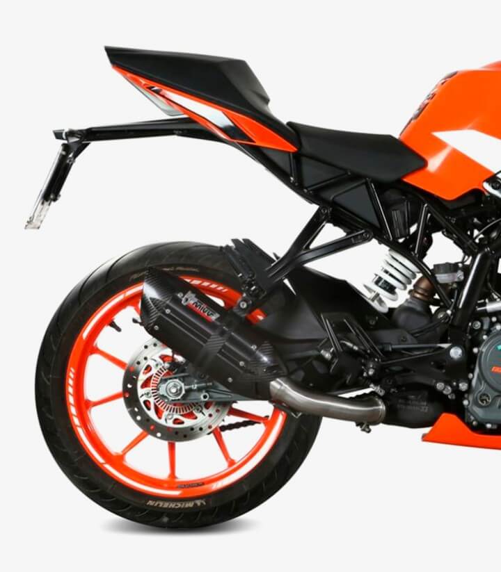 MIVV Suono Auspuff Schwarz für KTM 125/390 Duke (17-20), RC 125/390 (17-21) KT.019.L9