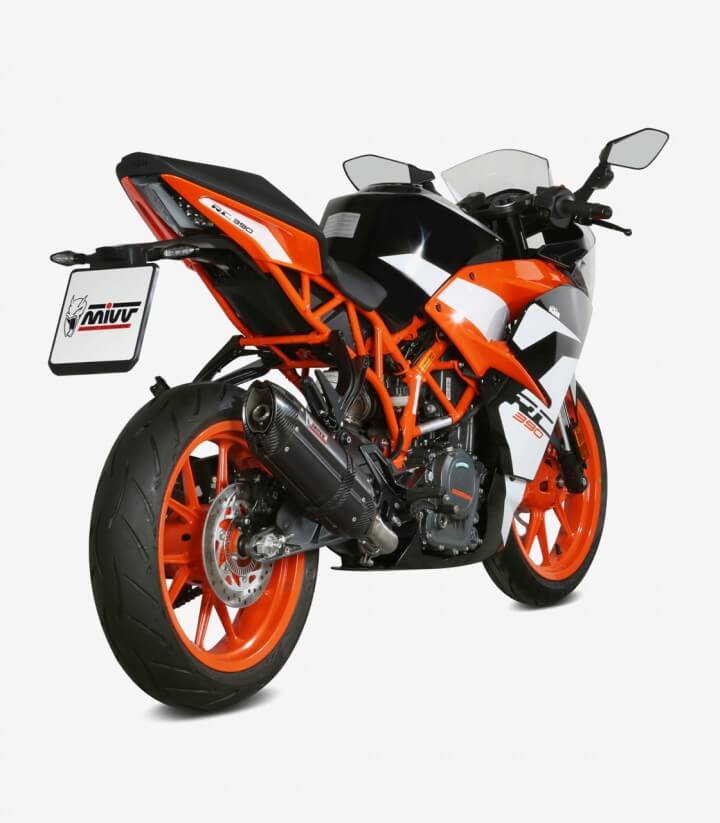MIVV Suono Auspuff Schwarz für KTM 125/390 Duke (17-20), RC 125/390 (17-21) KT.019.L9