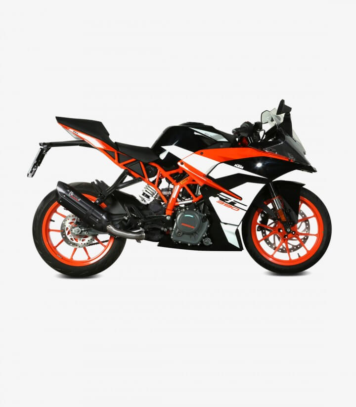 MIVV Suono Auspuff Schwarz für KTM 125/390 Duke (17-20), RC 125/390 (17-21) KT.019.L9