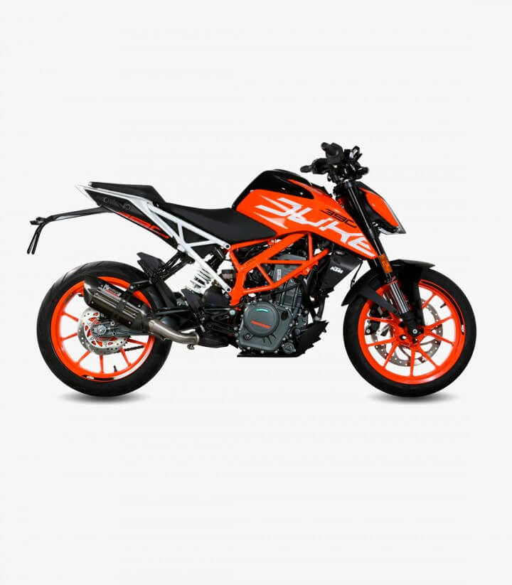 MIVV Suono Auspuff Schwarz für KTM 125/390 Duke (17-20), RC 125/390 (17-21) KT.019.L9