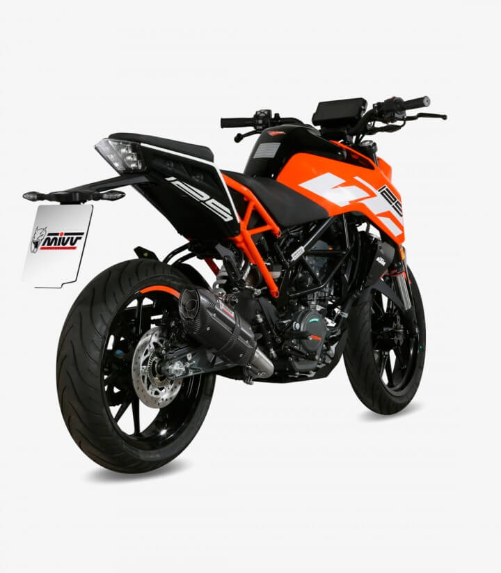 MIVV Suono Auspuff Schwarz für KTM 125/390 Duke (17-20), RC 125/390 (17-21) KT.019.L9