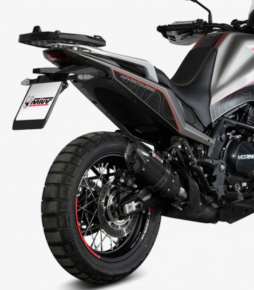 MIVV Suono Auspuff Schwarz für Moto Morini X-Cape (21-24) MM.001.L9