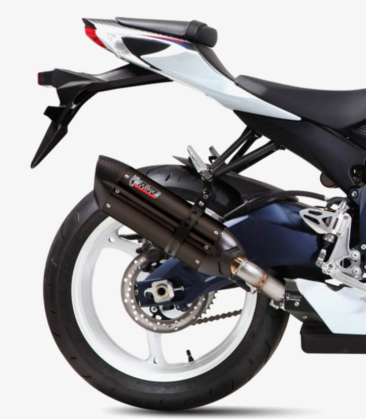 MIVV Suono Auspuff Schwarz für Suzuki GSX-R 750 (11-17), GSX-R600 (11-16) S.036.L9