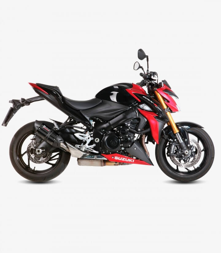 MIVV Suono Auspuff Schwarz für Suzuki GSX-S1000 (15-20), GSX-S1000F (15-21) S.044.L9