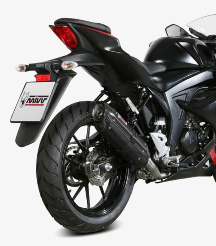 MIVV Suono Auspuff Schwarz für Suzuki GSX-R125 (17-21), GSX-S125 (17-21) S.055.L9