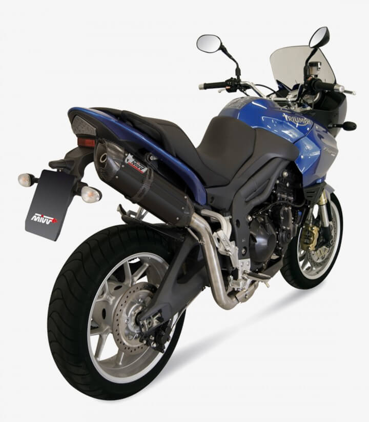 MIVV Suono Auspuff Schwarz für Triumph Tiger 1050 (07-13) T.007.L9