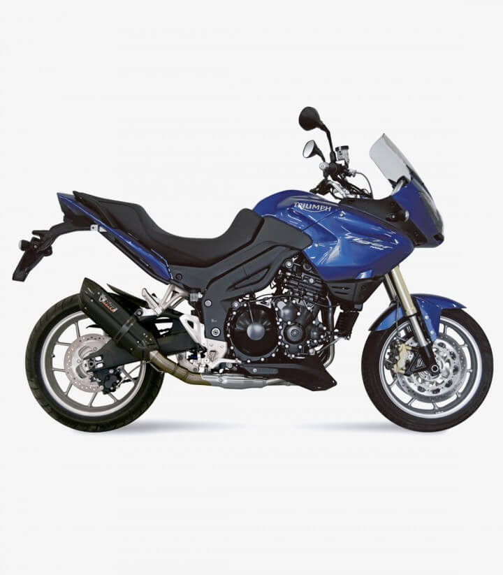 MIVV Suono Auspuff Schwarz für Triumph Tiger 1050 (07-13) T.010.L9