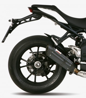 MIVV Suono Auspuff Schwarz für Triumph Speed Triple (11-15) T.012.L9