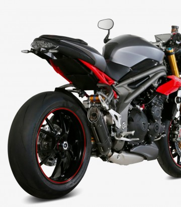 MIVV Suono Auspuff Schwarz für Triumph Speed Triple (16-17) T.016.L9