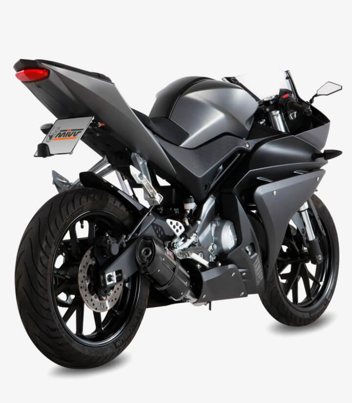 MIVV Suono Auspuff Schwarz für Yamaha MT-125 (15-19), YZF-R 125 (14-18) Y.047.L9